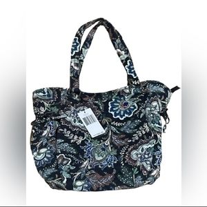 *NWT* Vera Bradley Glenna Satchel in Recycled Cotton in Java Navy Camo
